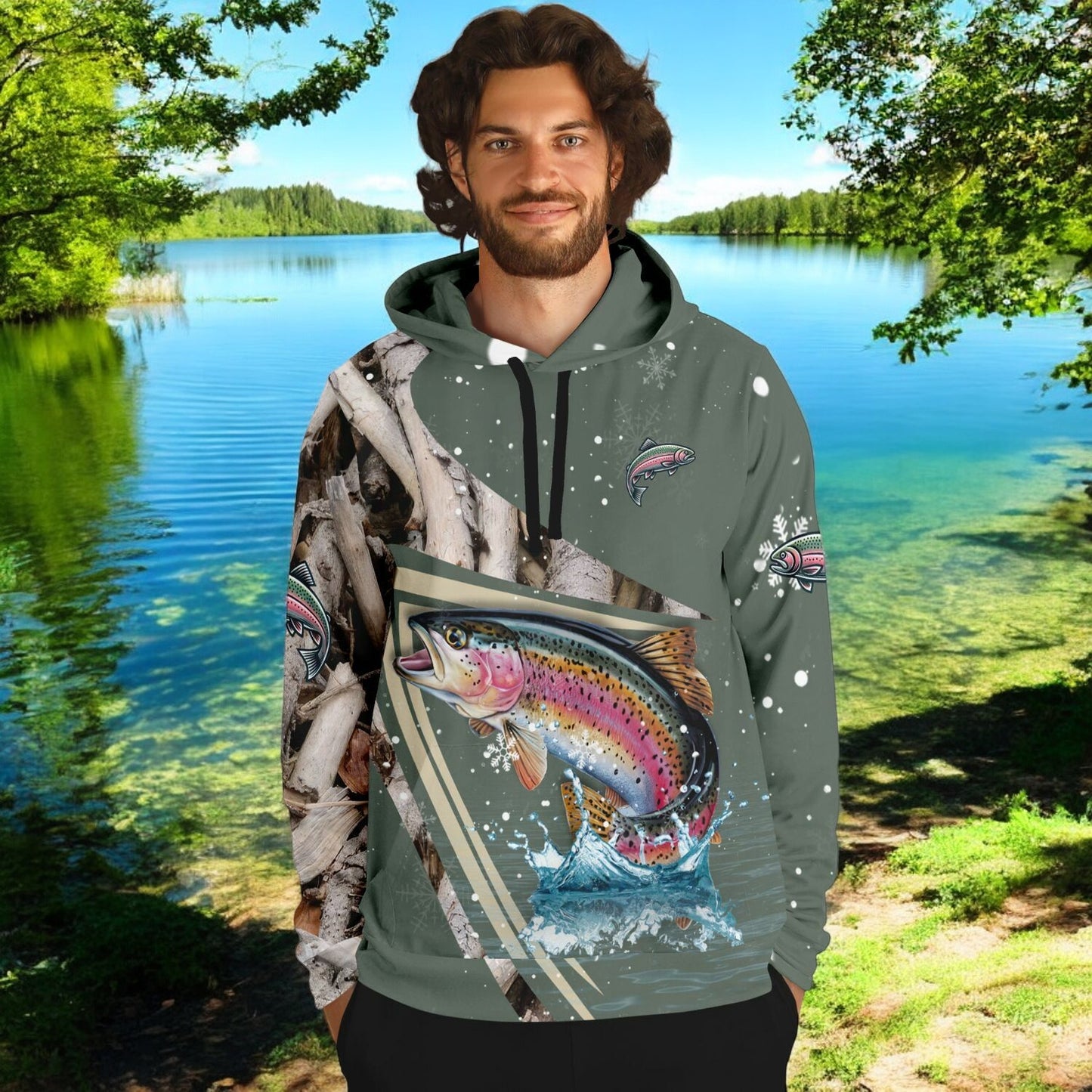 Rainbow Trout Angler Hoodie!