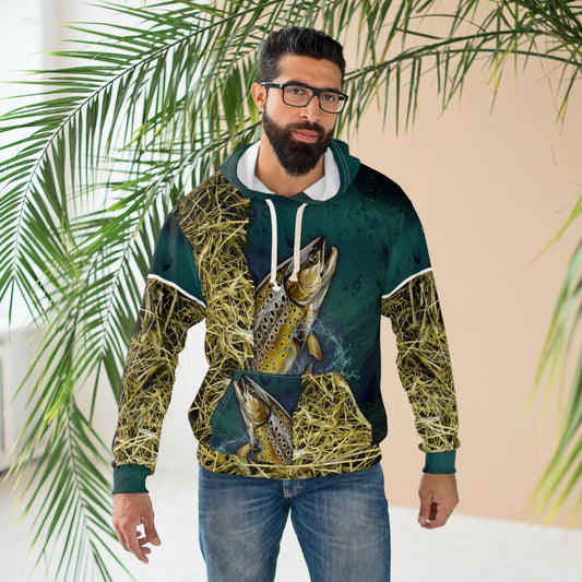 Brown Trout Fishing Hoodie