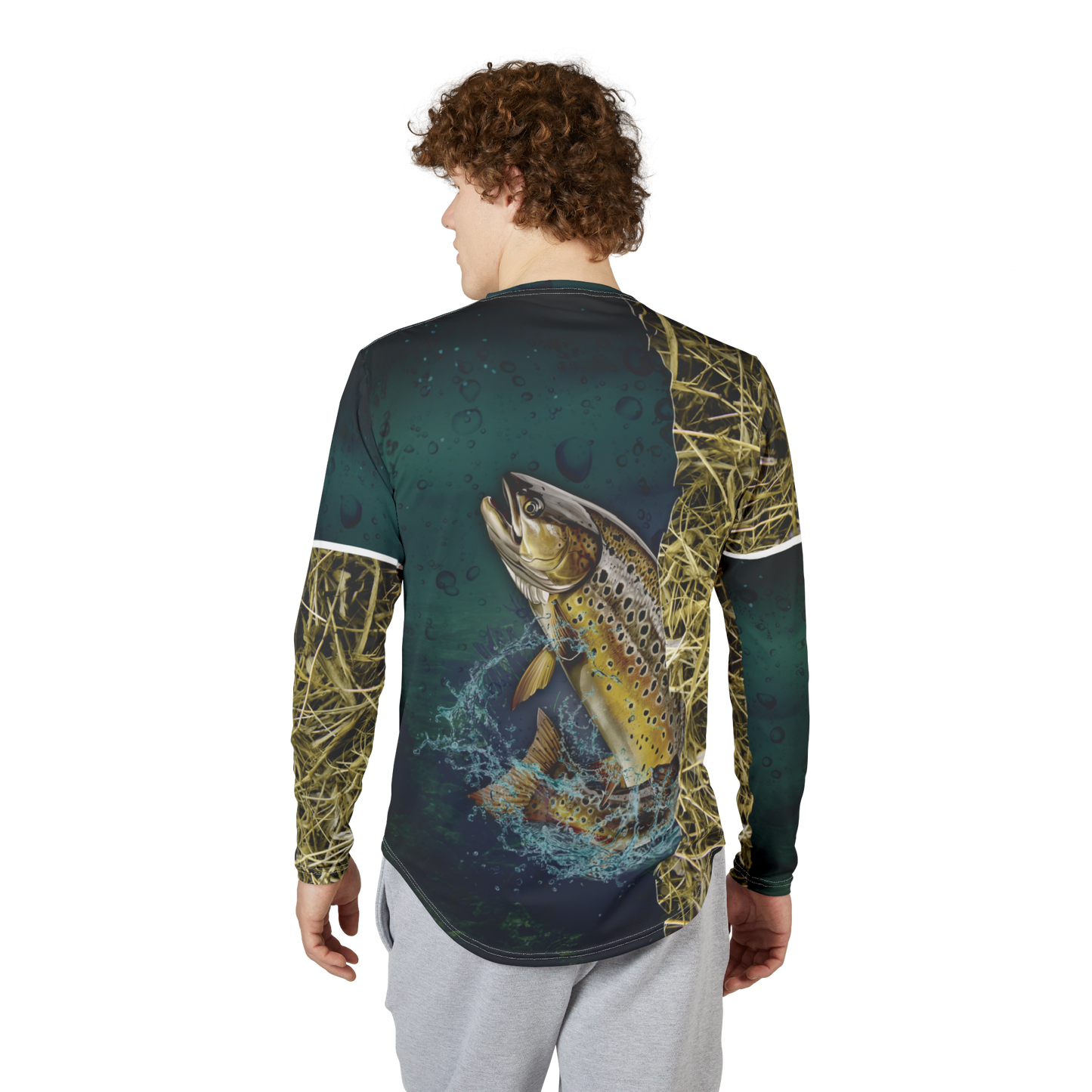 Fishing UV Protection Shirt - Brown Trout