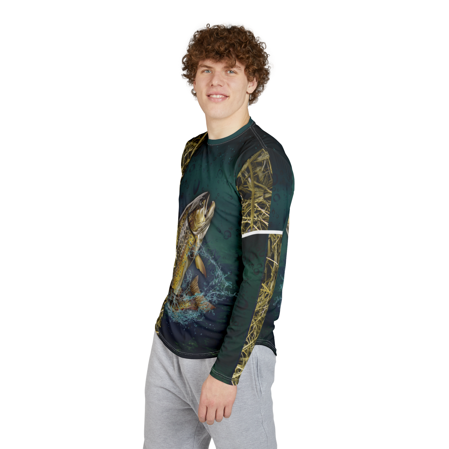 Fishing UV Protection Shirt - Brown Trout