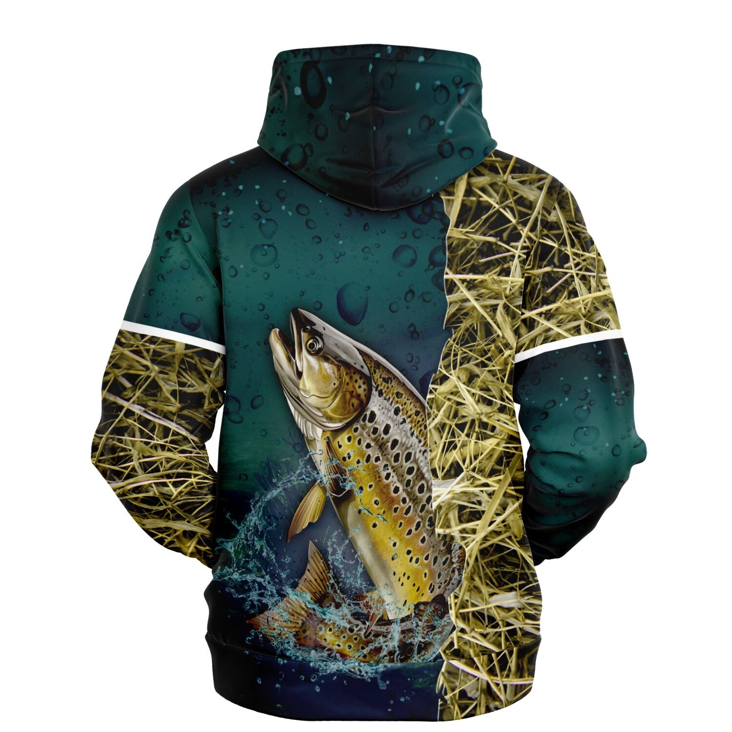 Brown Trout Hoodie - AOP