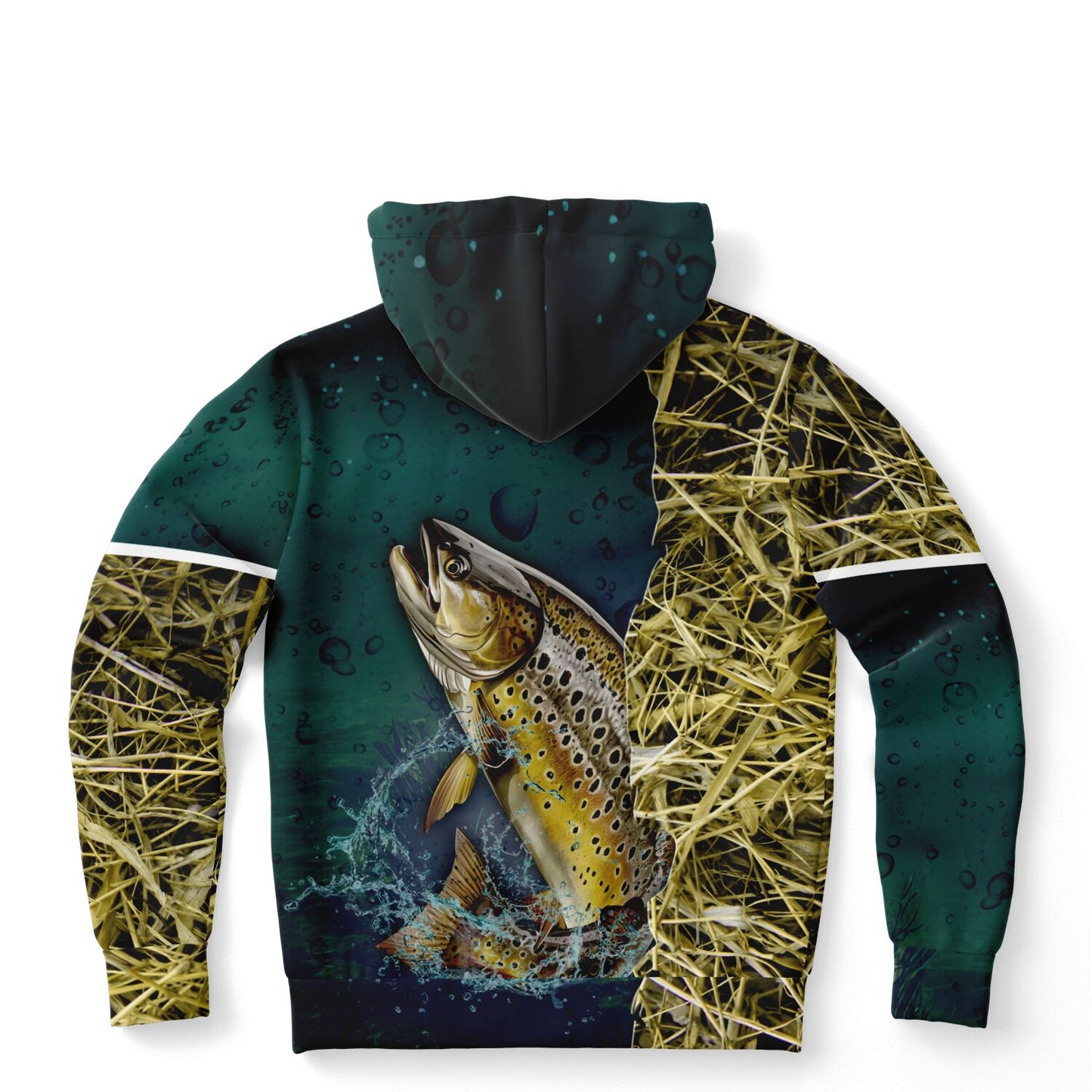 Brown Trout Hoodie - AOP