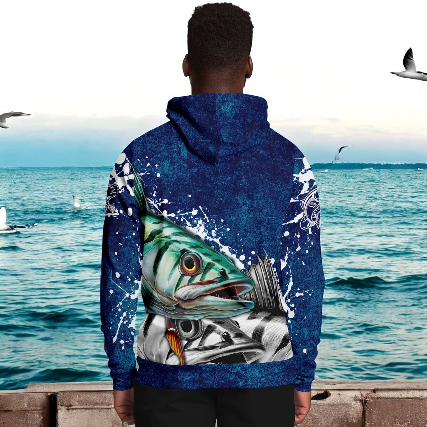 Mackerel Fly Fishing Hoodie