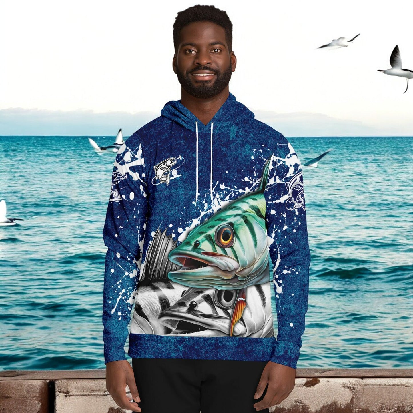Mackerel Fly Fishing Hoodie