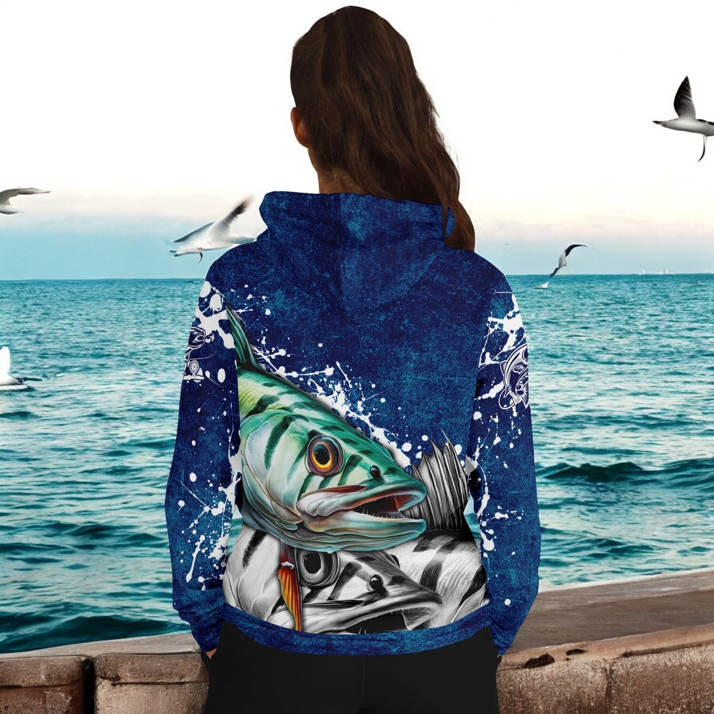 Mackerel Fly Fishing Hoodie
