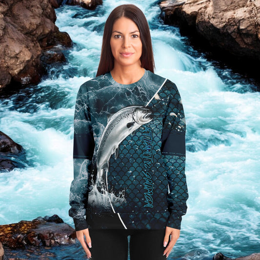Leaping Atlantic Salmon River King Sweatshirt!