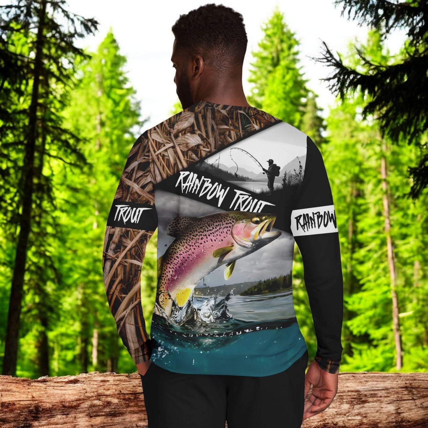 Unleash Your Inner Angler with the Rainbow Trout Angler Sweatshirt!