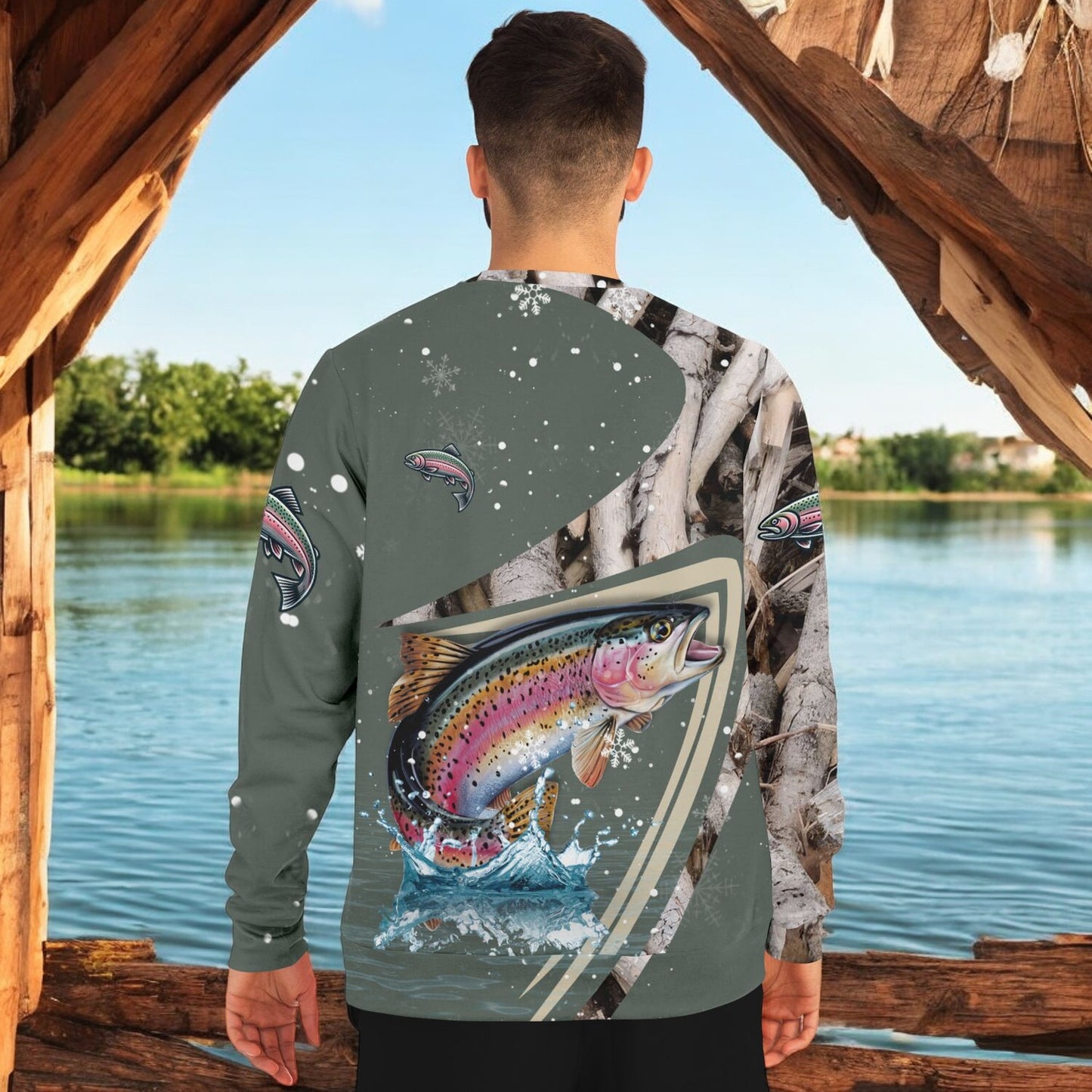 Chase the Jumping Rainbow Trout Sweatshirt!