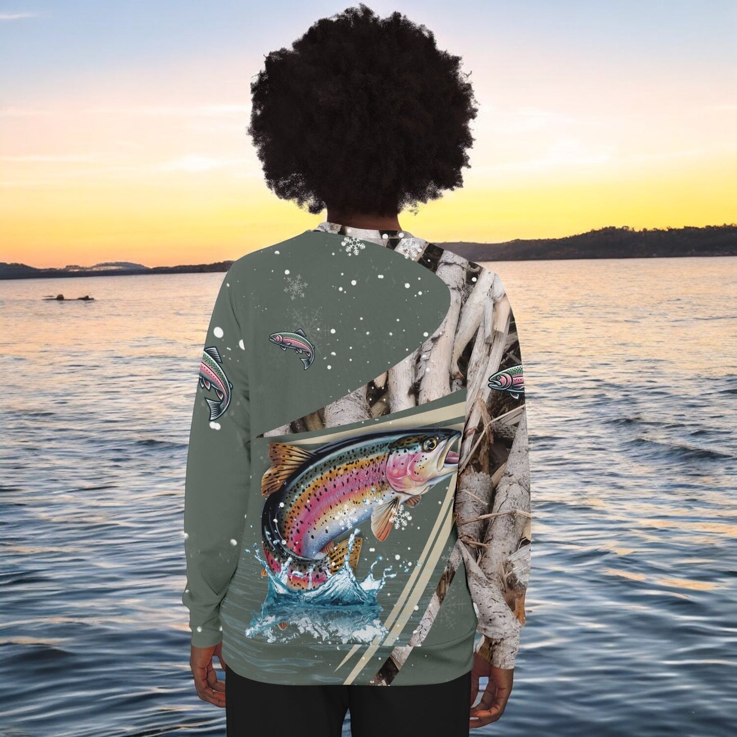 Chase the Jumping Rainbow Trout Sweatshirt!