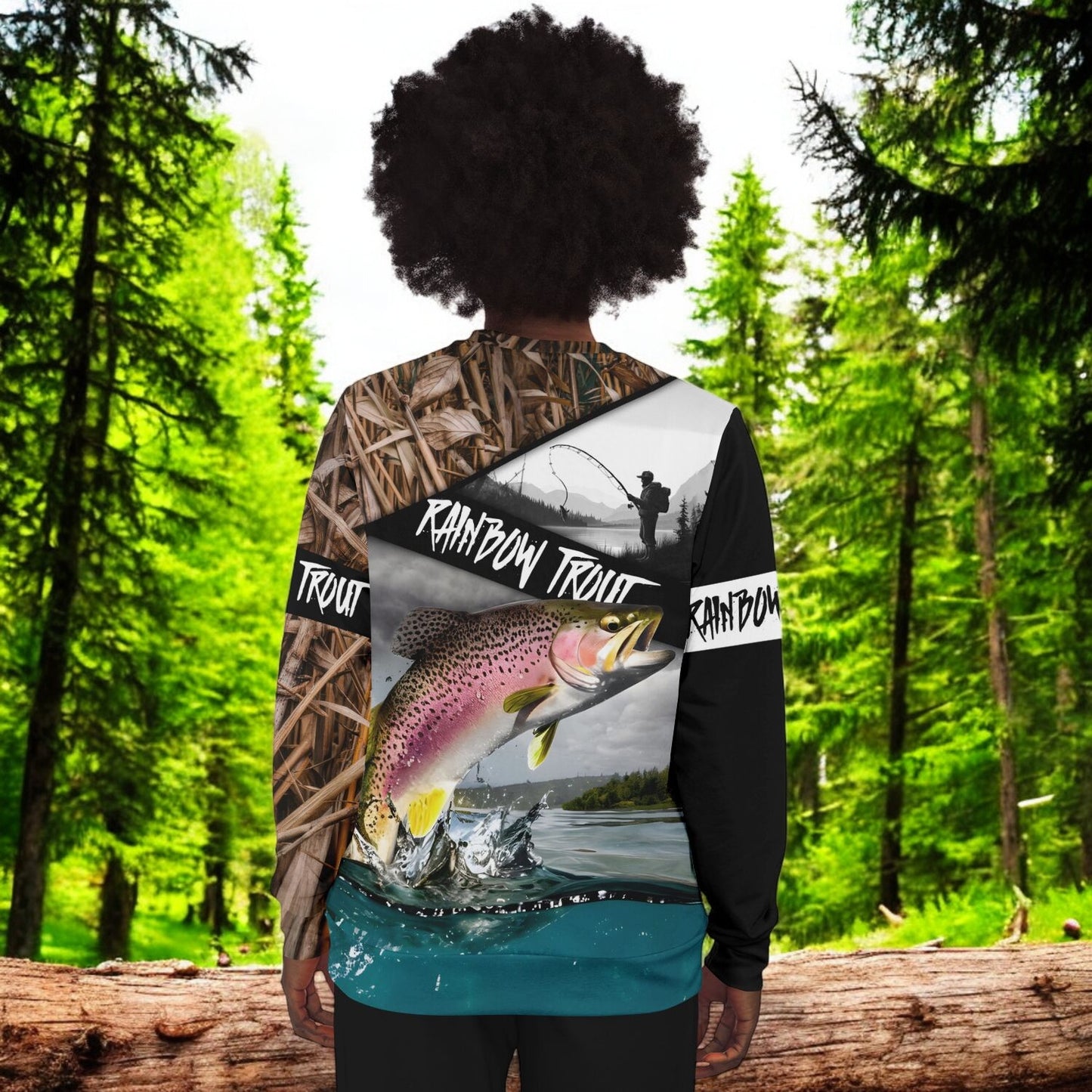 Unleash Your Inner Angler with the Rainbow Trout Angler Sweatshirt!